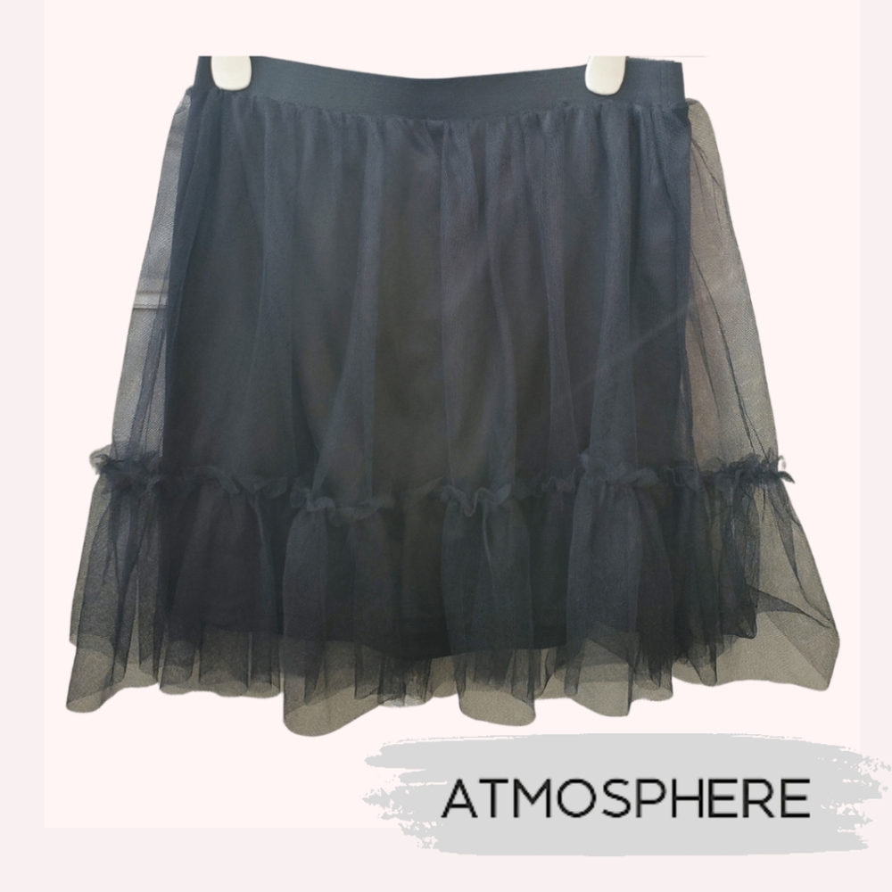 💐3 for $25💐 Atmosphere Black tulle tutu 80s skirt